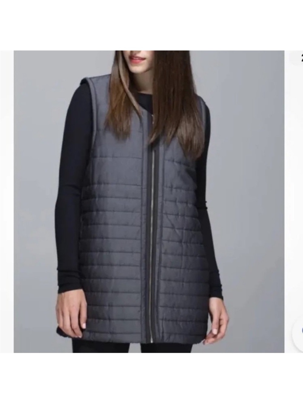 Lululemon everything she wants Sleeveless Quilted Vest Jacket - Gray